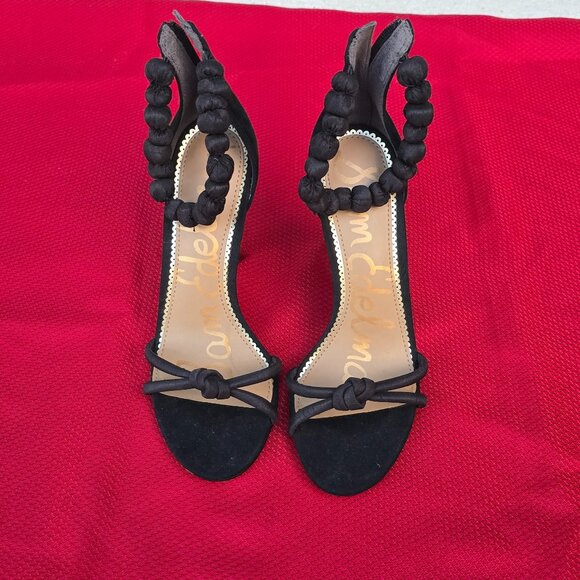 Sam Edelman Aria Suede Ankle Strap Dress Sandals - Picture 1 of 4